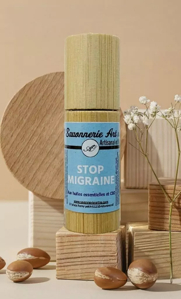 roll on stop migraine en premier plan