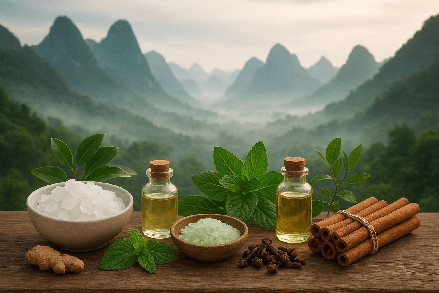 huiles essentielles présentes dans le baume du tigre