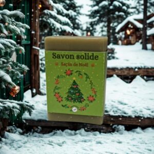 savon sapin de noel proche chalet à la montagne
