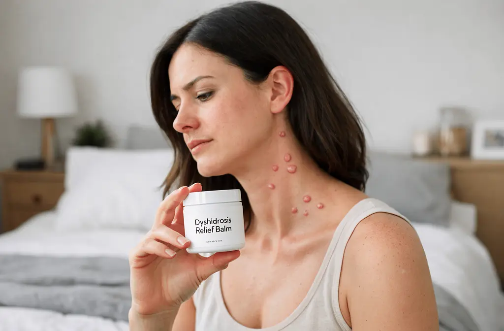 Image montrant une condition cutanée plutôt qu'un produit de traitement