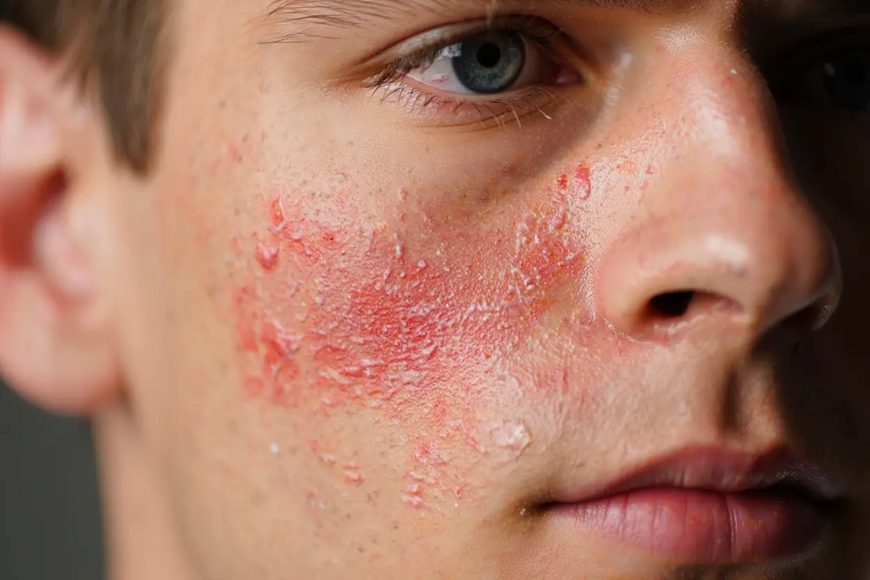 Eczéma atopique du visage adulte