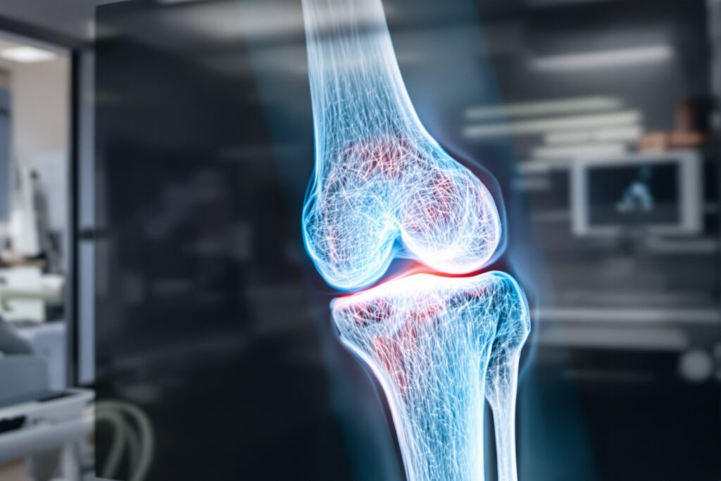 Photo dans un hôpital d'une articulation