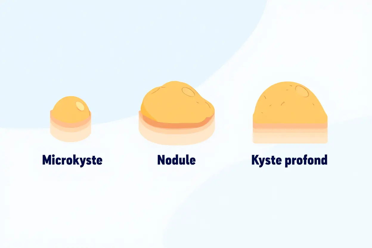Types de lésions acnéiques